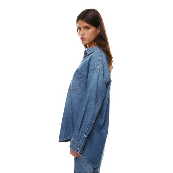 Denim Forum The 80's Comfy Denim Shirt Button Down Collar Shirt - Extra Small - Picture 15 of 16